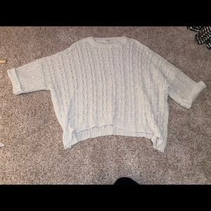Oversized Cream Knit Sweater